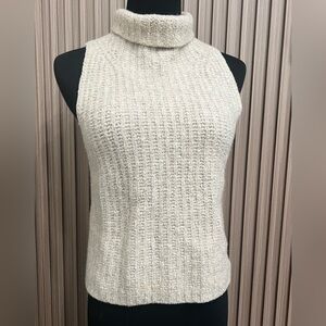 Vince Cream Cowl Neck Sweater Cashmere/Polyamide Size S